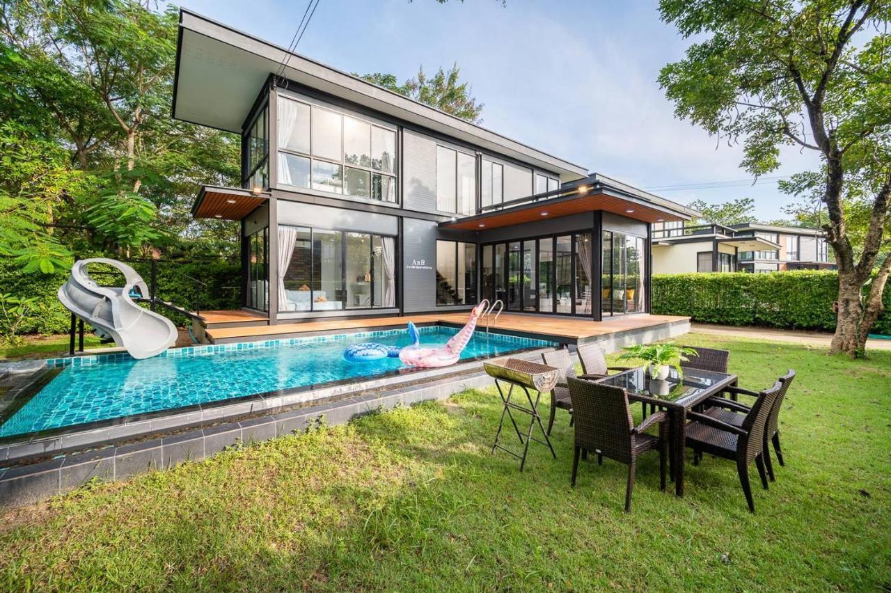 Anb Loft Poolvilla 3Br/3Bath Close Jomtian Beach Ban Huai Yai Buitenkant foto