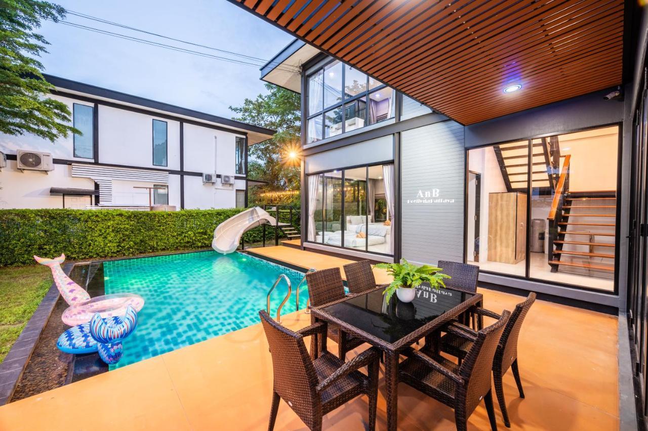 Anb Loft Poolvilla 3Br/3Bath Close Jomtian Beach Ban Huai Yai Buitenkant foto